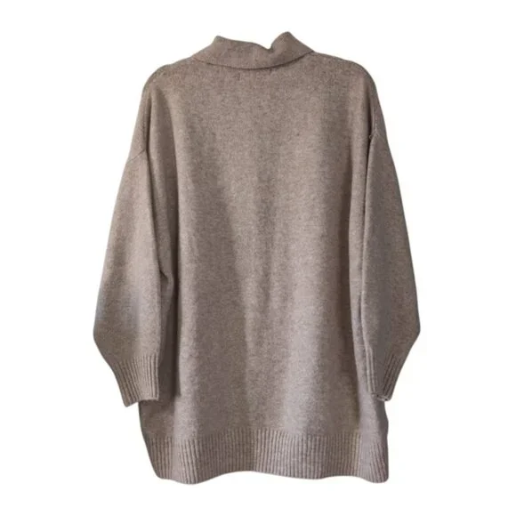 Mango Wool Blend Preppy Old Money Oversized Tennis Prep Polo Sweater M/L - Picture 3 of 7